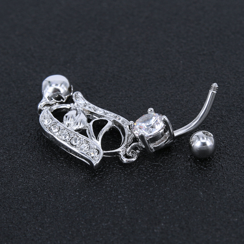 14g-Leaf-Cubic-Zirconia-Belly-Button-Rings-Bell-Dangle-Navel-Ring-Piercing-Jewelry