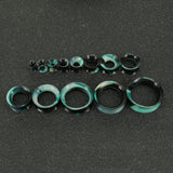 3-25mm-Thin-Silicone-Flexible-Black-Blue-White-Ear-Tunnels-Round-Edge-Double-Flared-Expander-Ear-Gauges