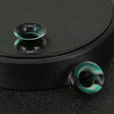 3-25mm-Thin-Silicone-Flexible-Black-Blue-White-Plugs-and-tuunels-Round-Edge-Double-Flared-Expander-Ear-Gauges