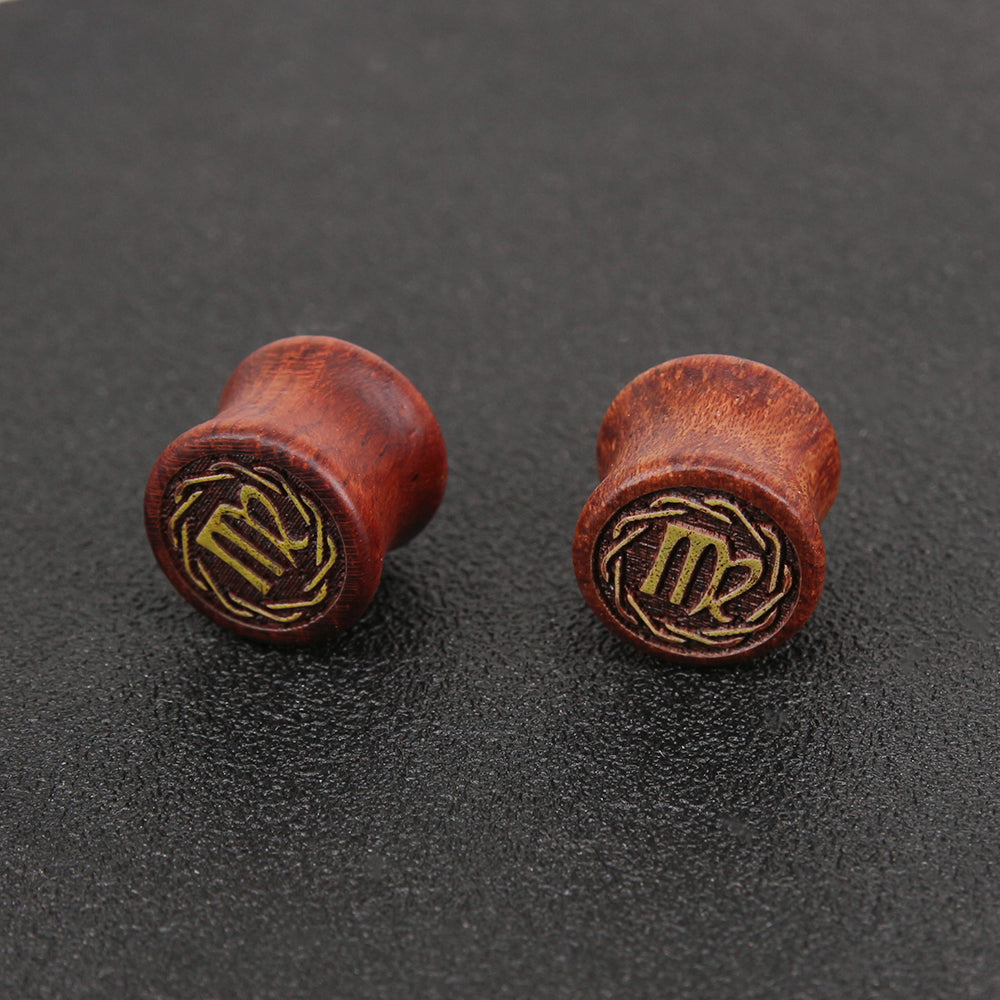 1-Pair-8-20mm-Reddish-Brown-Virgo-Ear-Plug-Carved-Solid-Wood-Expander-Ear-Gauges-Piercings