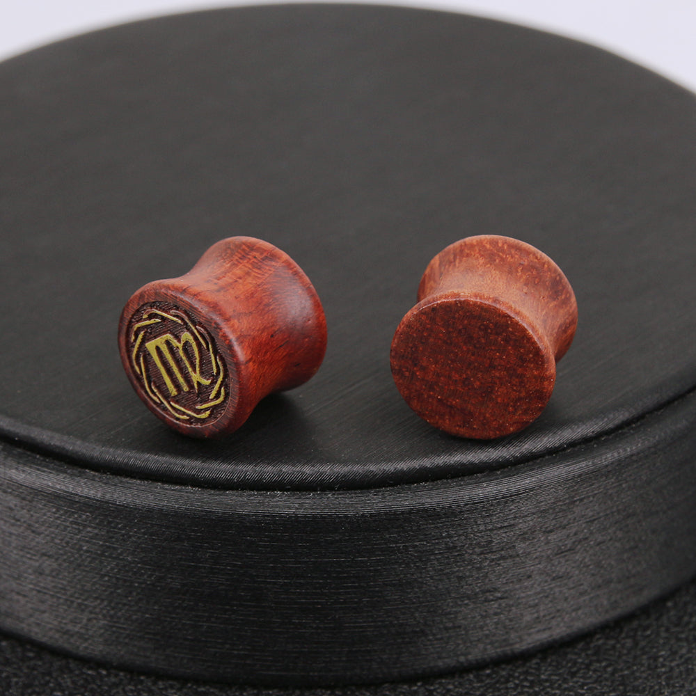 1-Pair-8-20mm-Reddish-Brown-Virgo-Ear-Stretchers-Carved-Solid-Wood-Expander-Ear-Gauges-Piercings