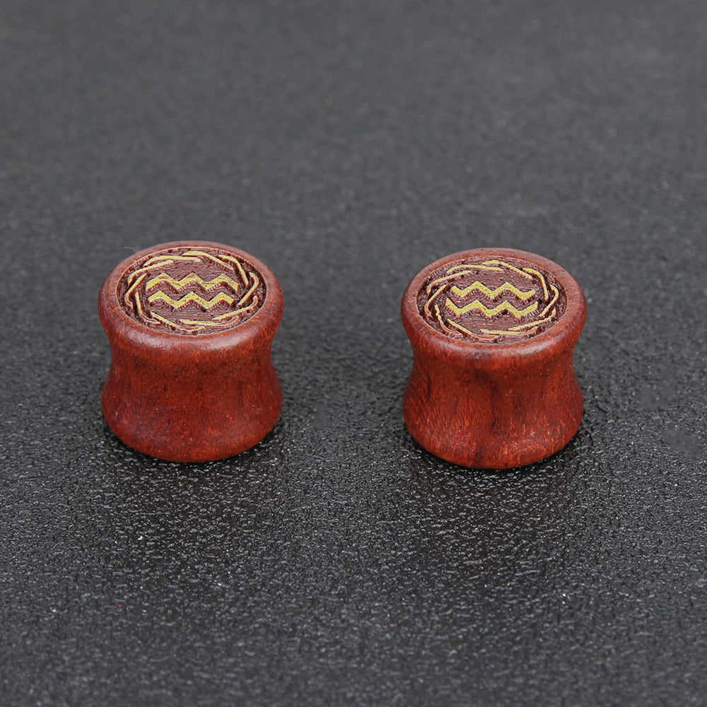 1-Pair-8-20mm-Reddish-Brown-Aquarius-Ear-Plug-Carved-Solid-Wood-Expander-Ear-Gauges-Piercings