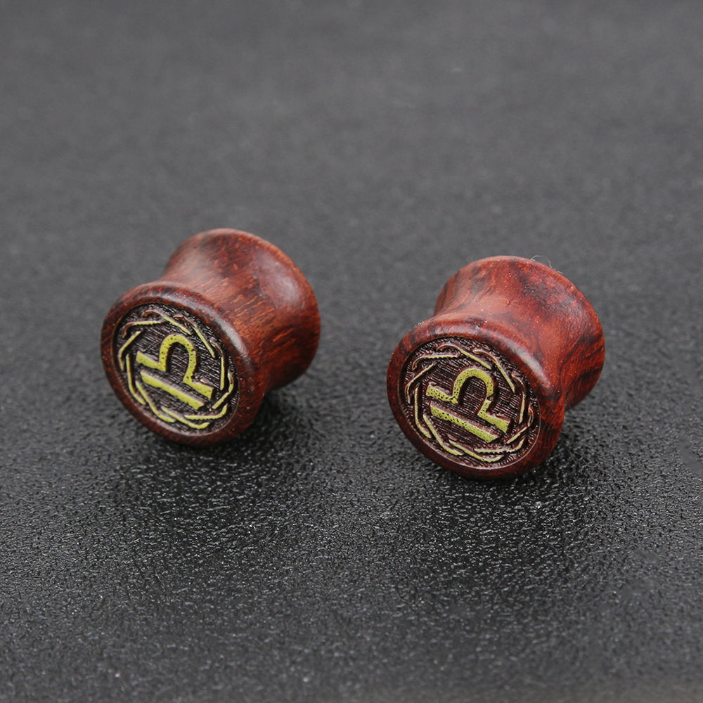 1-Pair-8-20mm-Reddish-Brown-Libra-Ear-Plug-Carved-Solid-Wood-Expander-Ear-Gauges-Piercings