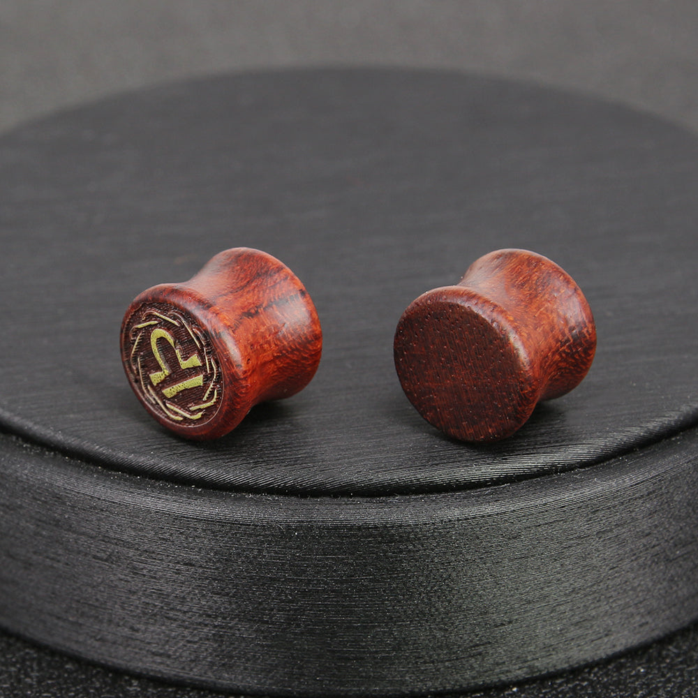 1-Pair-8-20mm-Reddish-Brown-Libra-Ear-Stretchers-Carved-Solid-Wood-Expander-Ear-Gauges-Piercings