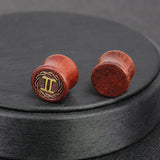 1-Pair-8-20mm-Reddish-Brown-Gemini-Ear-Stretchers-Carved-Solid-Wood-Expander-Ear-Gauges-Piercings