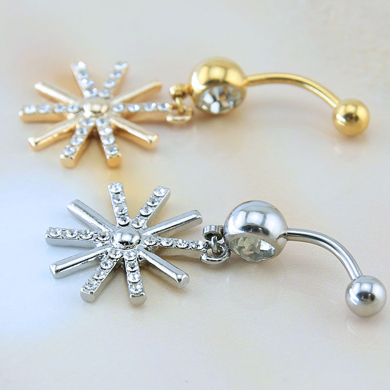 14g-Sun-Flower-Stainless-Steel-Belly-Button-Rings-Gold-Plated-Dangle-Navel-Rings-Jewelry