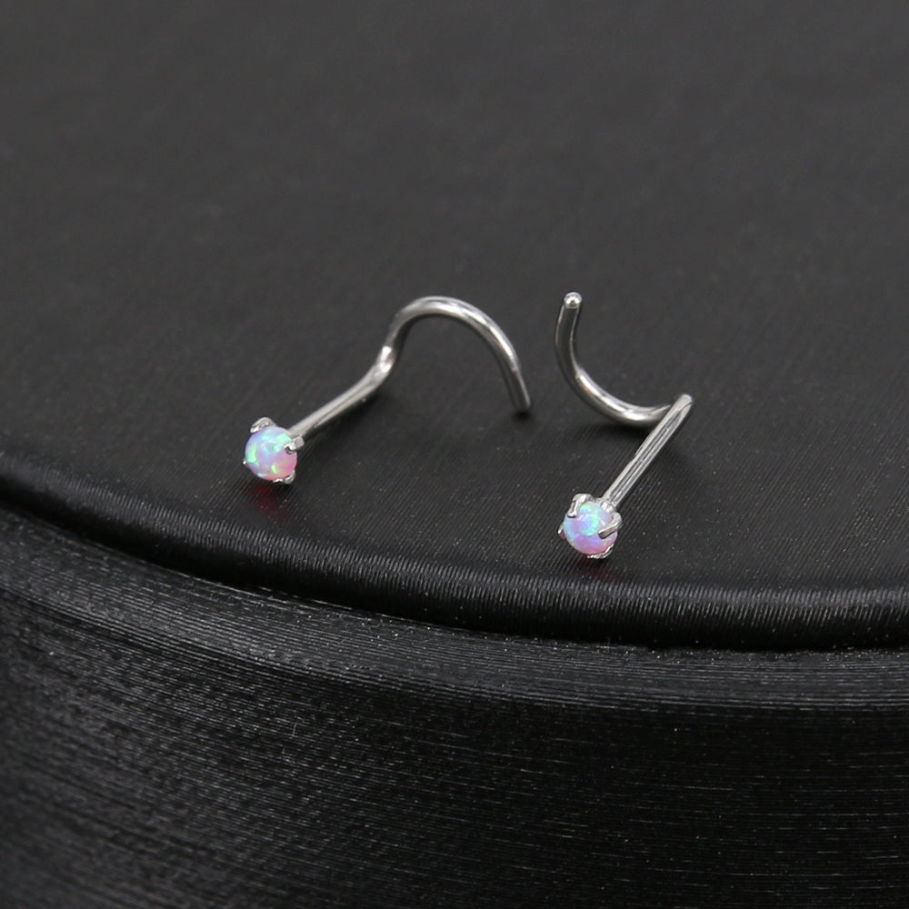 1Pc-20g-Natural-Opal-Stone-Nose-Stud-Piercing-Nose-Screws