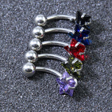 14g-Stars-Stainless-Steel-Navel-Rings-Cubic-Zirconia-Navel-Piercing-Jewelry
