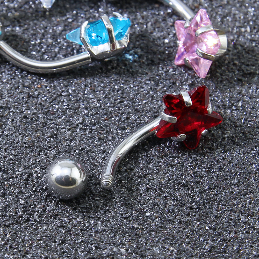 14g-Star-Shaped-Zirconia-Belly-Button-Rings
