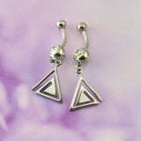 14g-Dangle-Triangle-Belly-Piercing-Stainless-Steel-Navel-Ring-Piercing-Jewelry