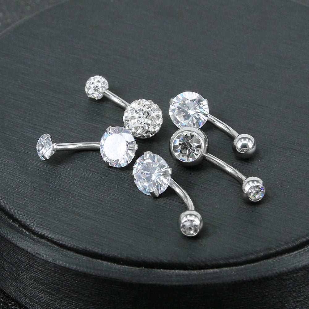 5pcs-Stainless-Steel-Belly-Button-Rings-Cubic-Zirconia-Navel-Ring-Piercing-Economic-Set