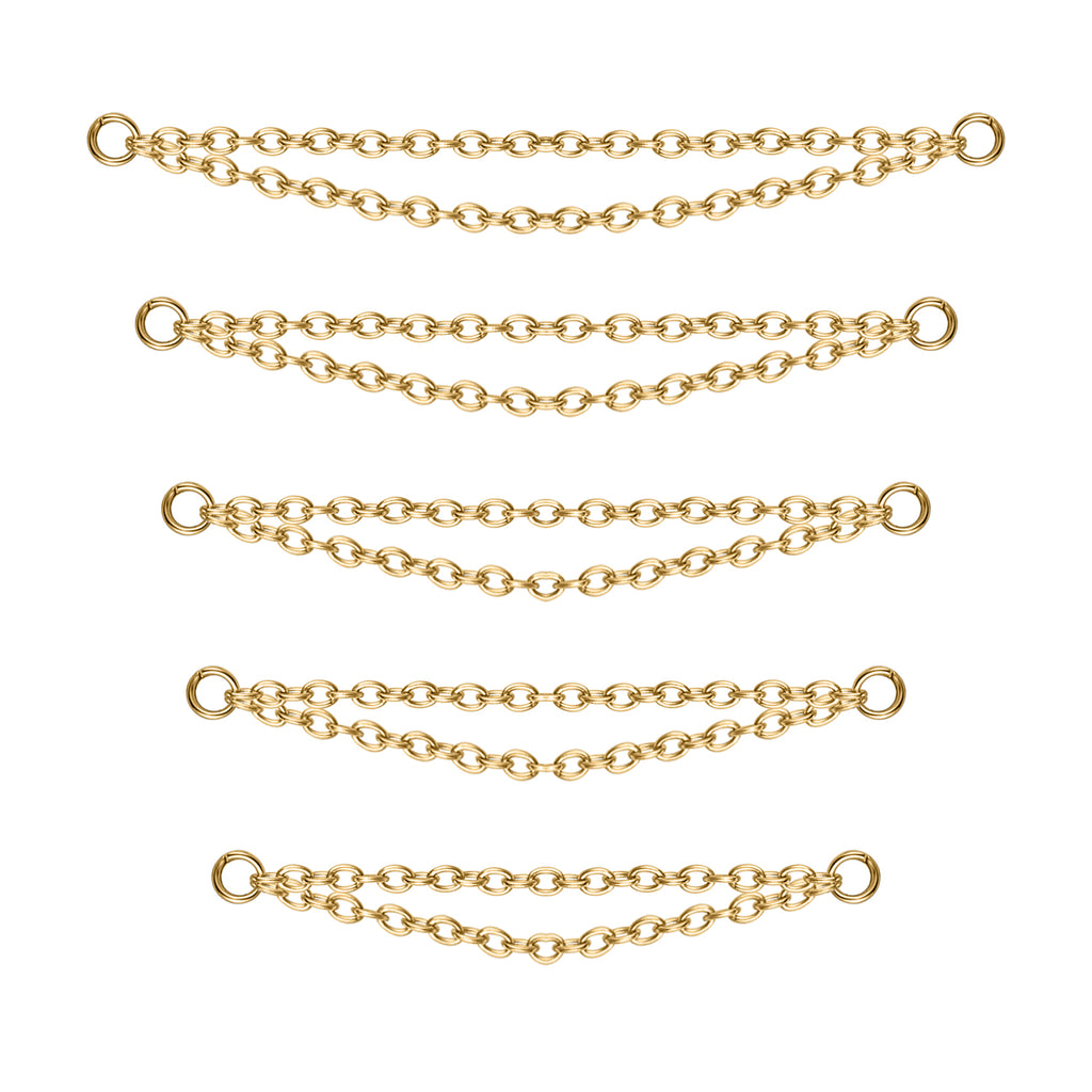 5pcs-set-gold-double-layers-chains-nose-stud-chain-economic-set