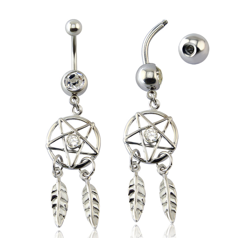 cute dangle belly button rings