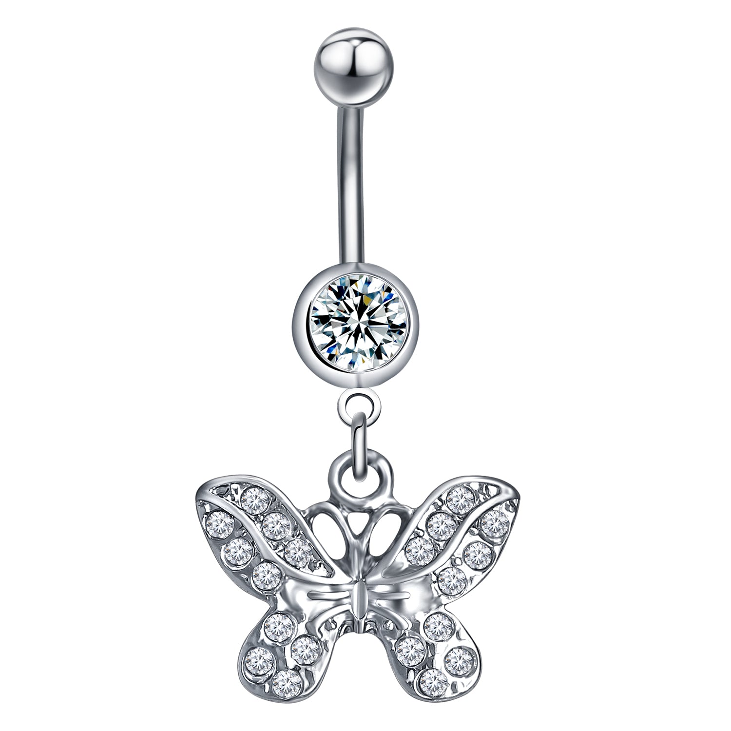 14g-Drop-Dangle-Butterfly-Crystal-Belly-Rings-Stainless-Steel-Navel-Piercing-Jewelry