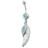 14g-Wing-Stainless-Steel-Navel-Rings-Cubic-Zirconia-Dangle-Belly-Navel-Piercing-Jewelry