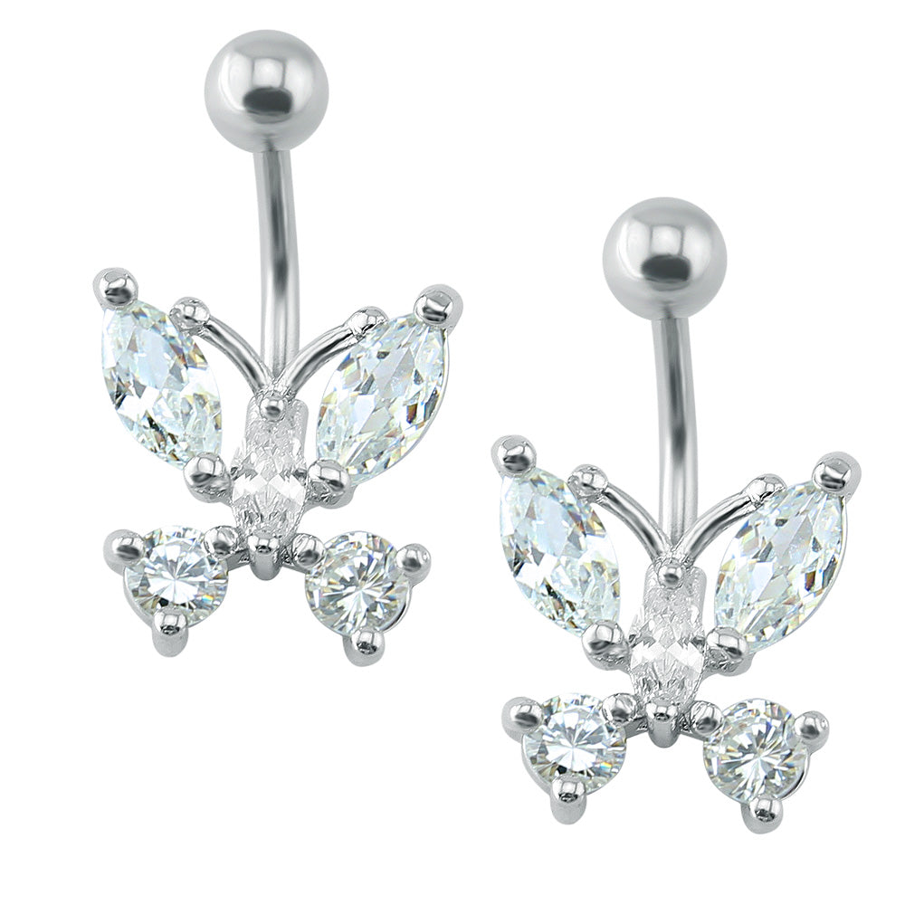14g-Butterfly-Stainless-Steel-Belly-Button-Rings-Cubic-Zirconia-Belly-Navel-Piercing-Jewelry