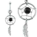 14g-Dreamcatcher-Belly-Button-Rings-Stainless-Steel-Dangle-Navel-Piercing-Jewelry