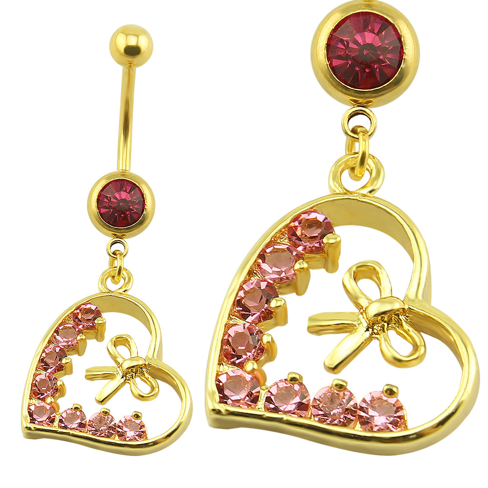 14g-Gold-Plated-Heart-Belly-Button-Rings-Pink-Zircon-Dangle-Belly-Navel-Piercing-Jewelry