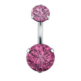 14g-Double-Crystal-Belly-Button-Rings-Stainless-Steel-Navel-Piercing-Jewelry