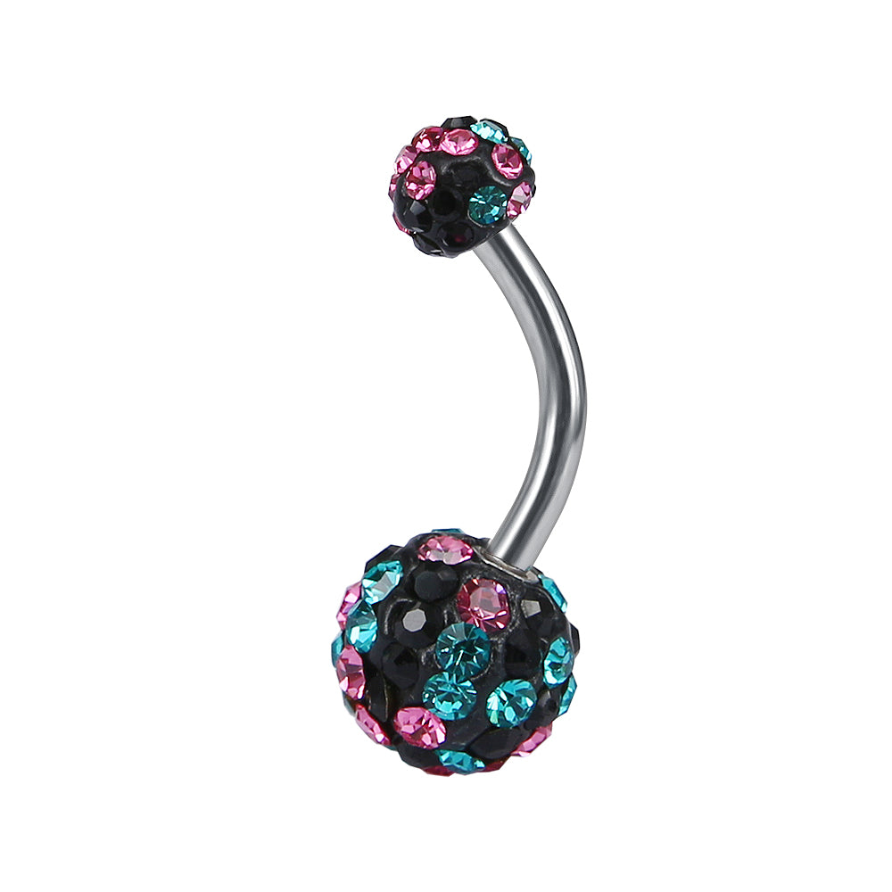 14g-Double-Ball-Navel-Rings-Cubic-Zirconia-Navel-Piercing-Jewelry