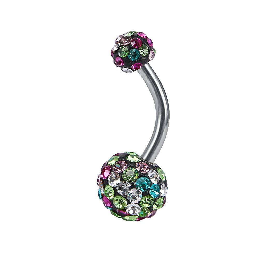 14g-Double-Ball-Belly-Rings-Piercing-Cubic-Zirconia-Navel-Piercing-Jewelry