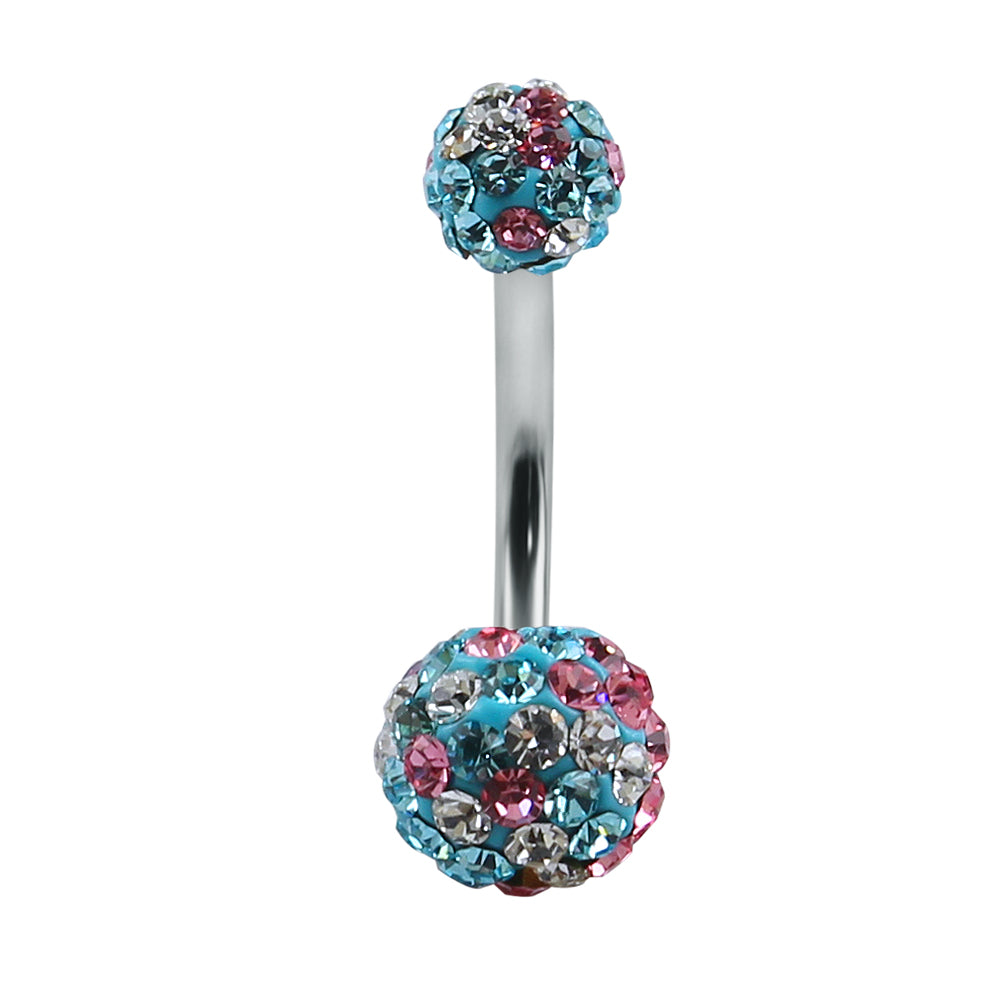 316L Surgical Stainless Steel-Crystal-14g
