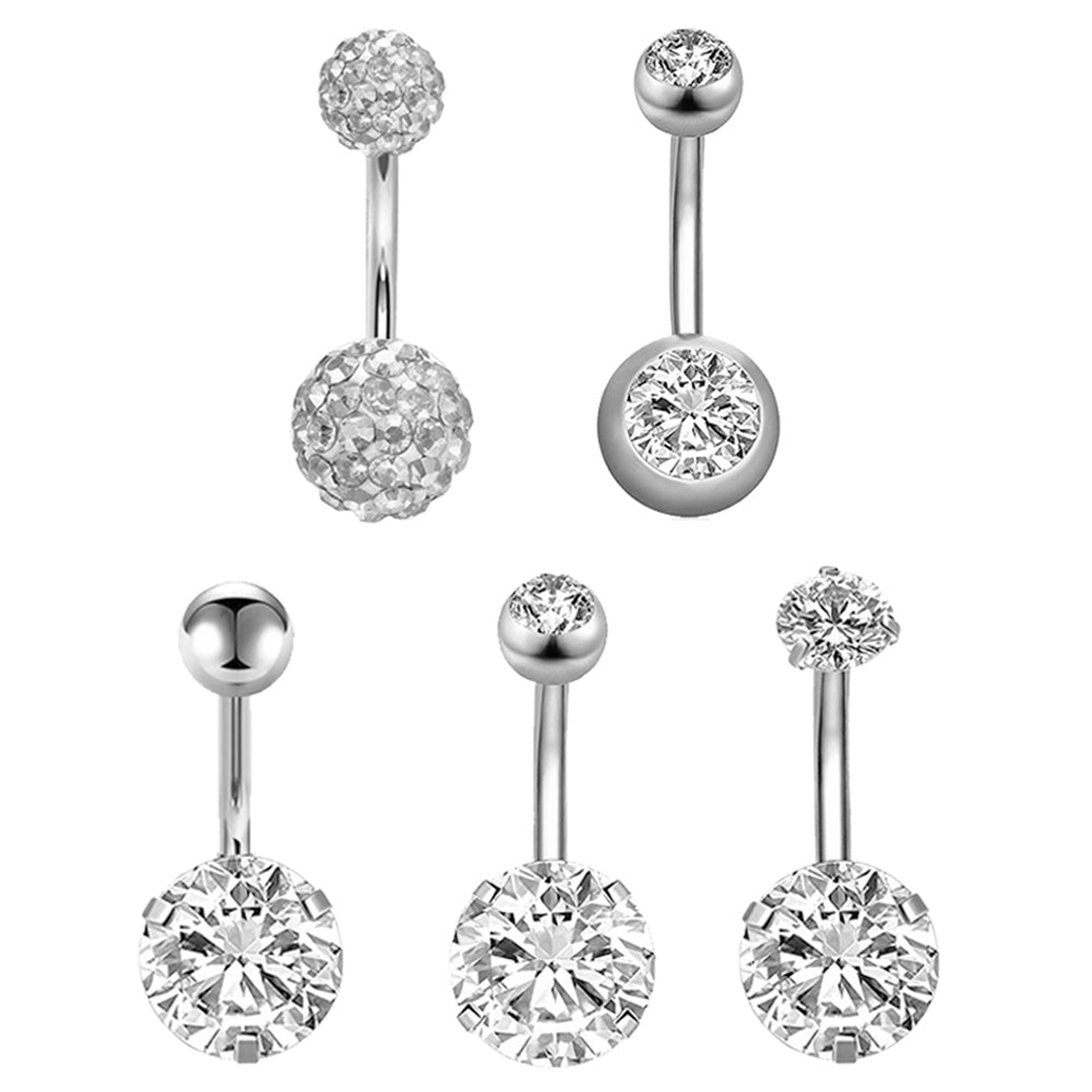 5pcs-Stainless-Steel-Belly-Button-Rings-Cubic-Zirconia-Navel-Piercing-Economic-Set