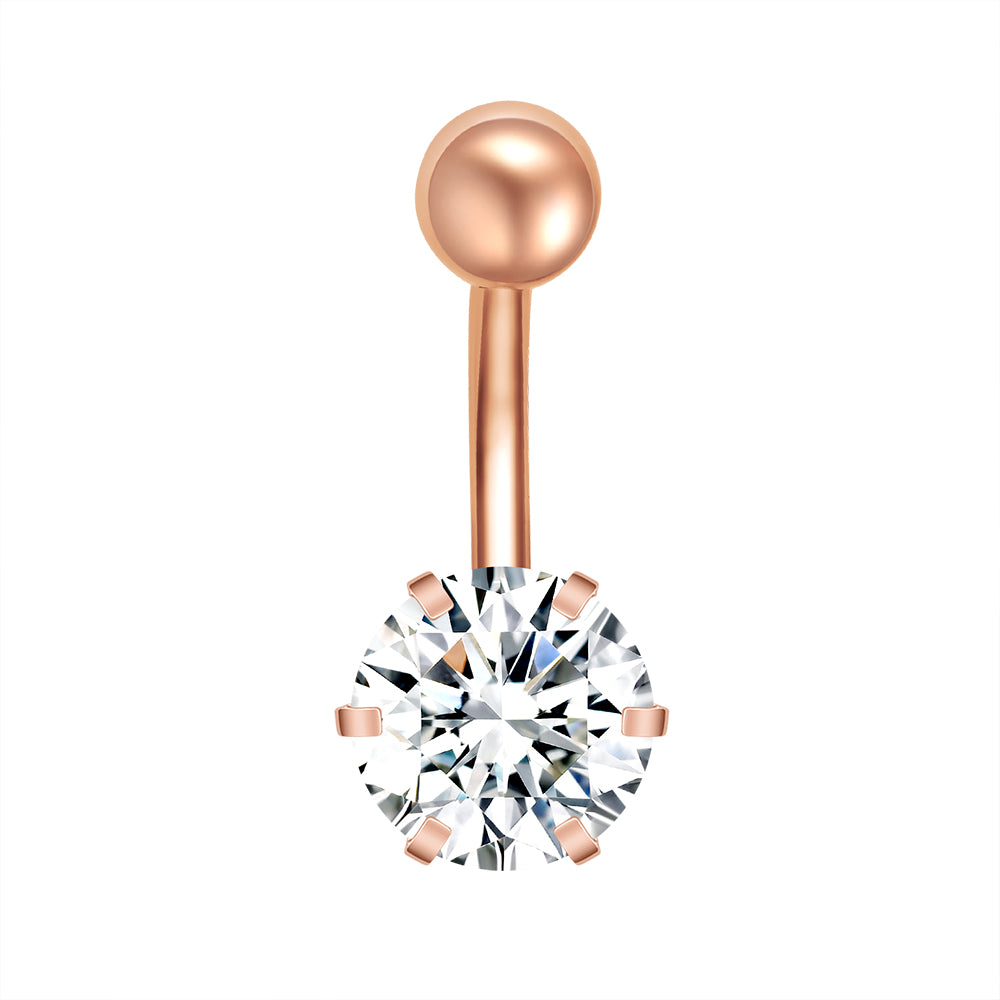 14g-Prong-Crystal-Navel-Rings-Rings-Rose-Gold-Cubic-Zirconia-Belly-Button-Rings-Jewelry