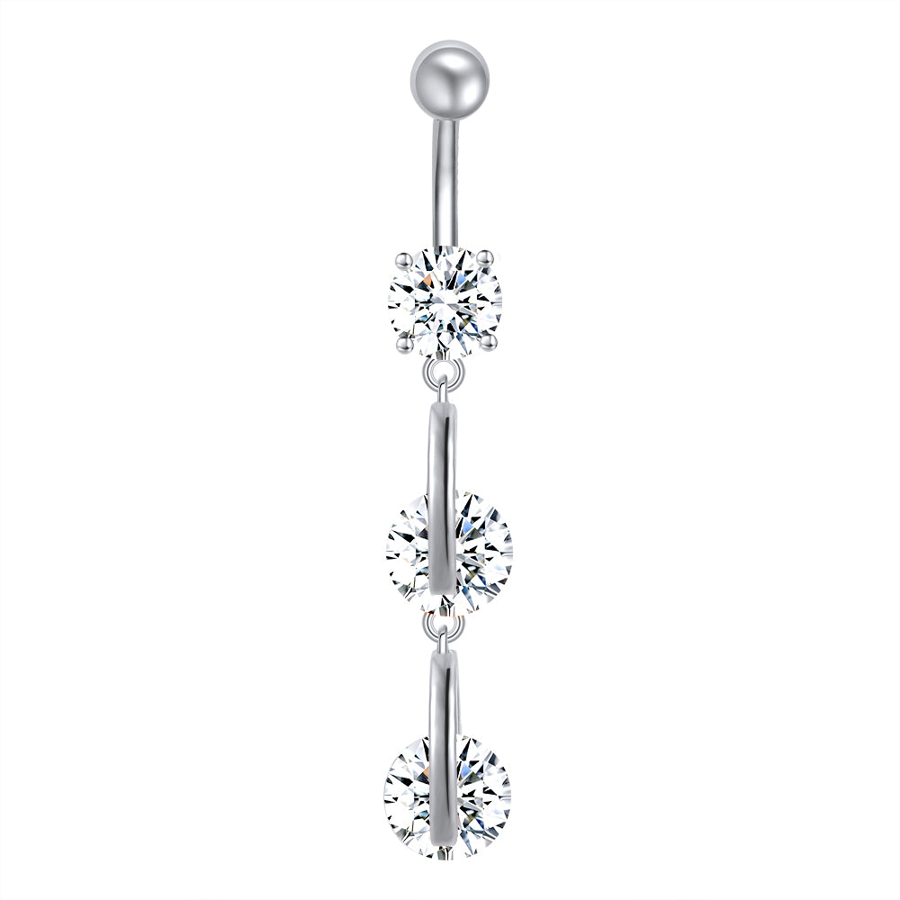silver-stainless-steel-Belly-Navel-Piercing-Rose-Gold-Body-Jewelry