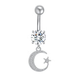 14g-Drop-Dangle-Moon-Belly-Rings-Piercing-Rose-Gold-Crystal-Navel-Piercing-Jewelry