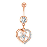 14g-Drop-Dangle-Heart-Flower-Belly-Rings-Piercing-Rose-Gold-Crystal-Navel-Rings-Jewelry