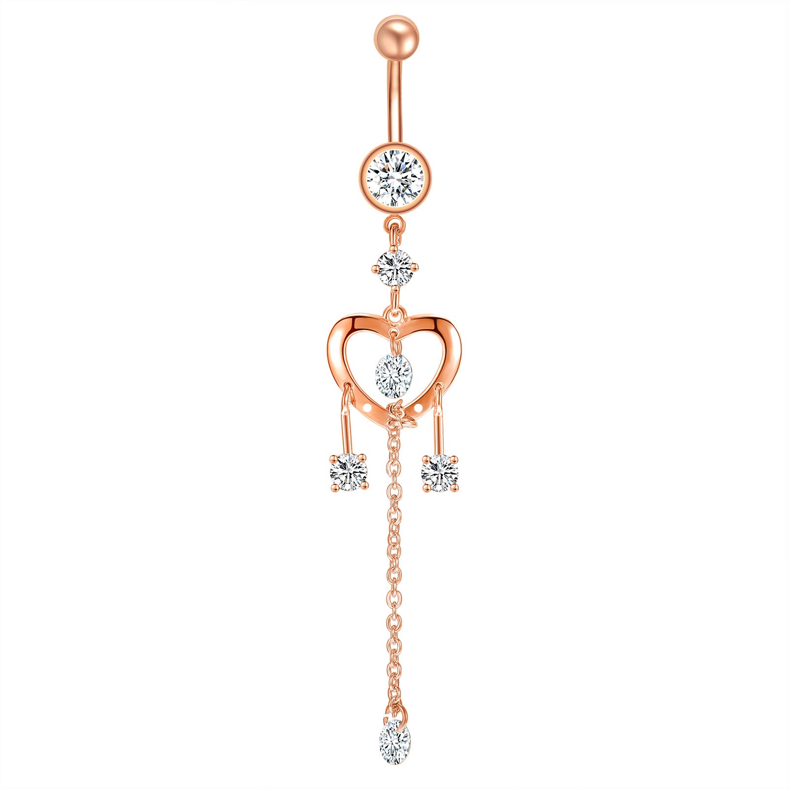 14g-Heart-Shaped-Belly-Piercing-Rose-Gold-Drop-Dangle-Navel-Ring-Piercing-Jewelry