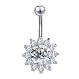 Flower-Zirconia-Inlay-Belly-Button-Rings