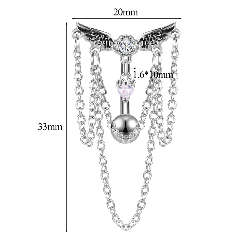 wings-with-chain-belly-button-rings-flower-heart-crystal-belly-navel-piercing
