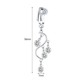 Fake-Silver-Belly-Navel-Clip-Crystal-Cruved-Belly-Button-Ring