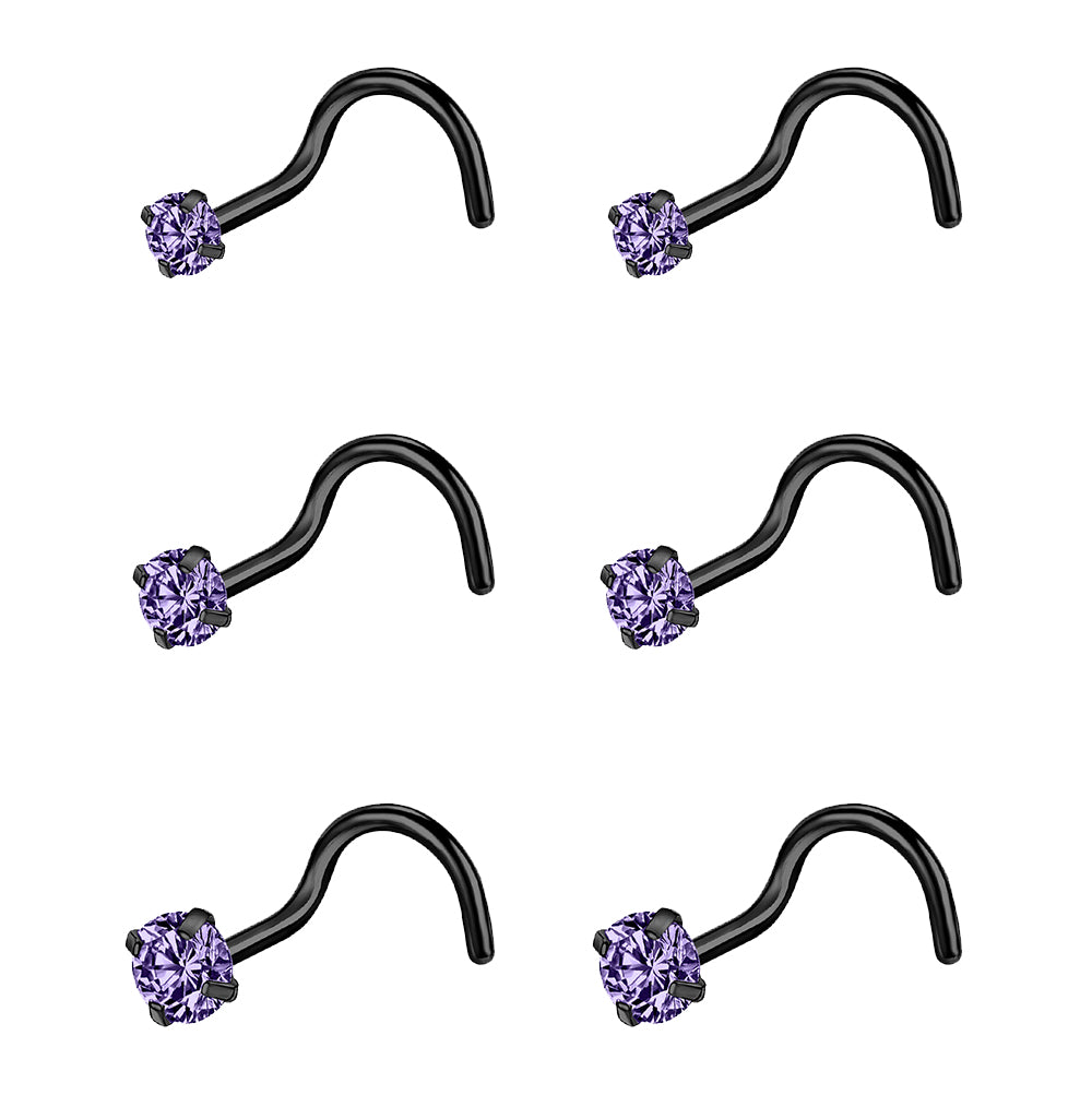 6-pcs-set-20g-violet-crystal-nose-rings-black-nose-stud-nose-corkscrew-piercing