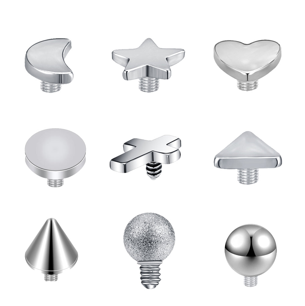 9pcs-set-silver-color-dermal-anchor-tops-threaded-piercing-kit