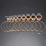 1-Pair-4-20mm-Big-Circle-Ear-Plug-Tunnel-Rose-Gold-Stainless-Steel-Round -Expander-Ear-Plug-Tunnel