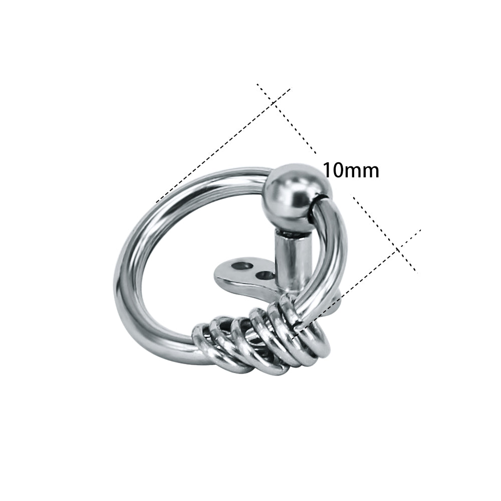 2 Pieces 14g Captive Ring Dermal Tops & Surgical Steel Base Anchor Microdermals