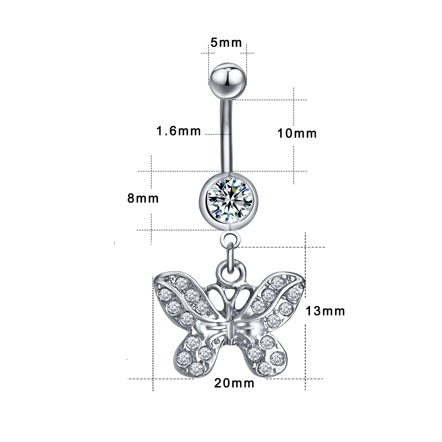 14g-Drop-Dangle-Butterfly-Crystal-Belly-Piercing-Stainless-Steel-Navel-Piercing-Jewelry
