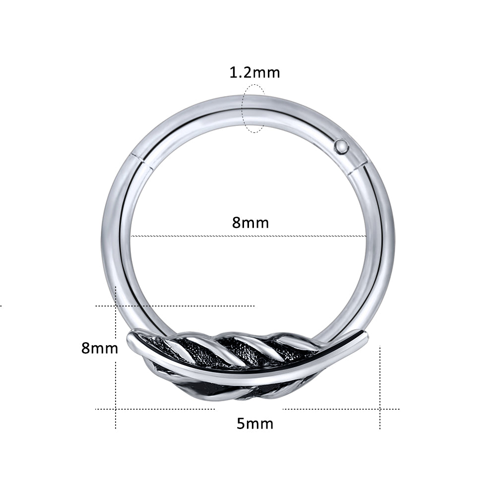16g-leaf-feather-cliker-septum-rings-stainless-steel-helix-cartilage-piercing