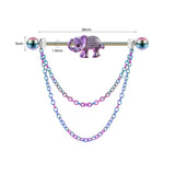 14g-elephant-rainbow-industrial-barbell-dangle-chain-helix-ear-piercing