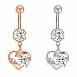 14g-Dangle-Heart-Rose-Gold-Belly-Button-Rings-Double-Crystal-Navel-Ring-Piercing-Jewelry