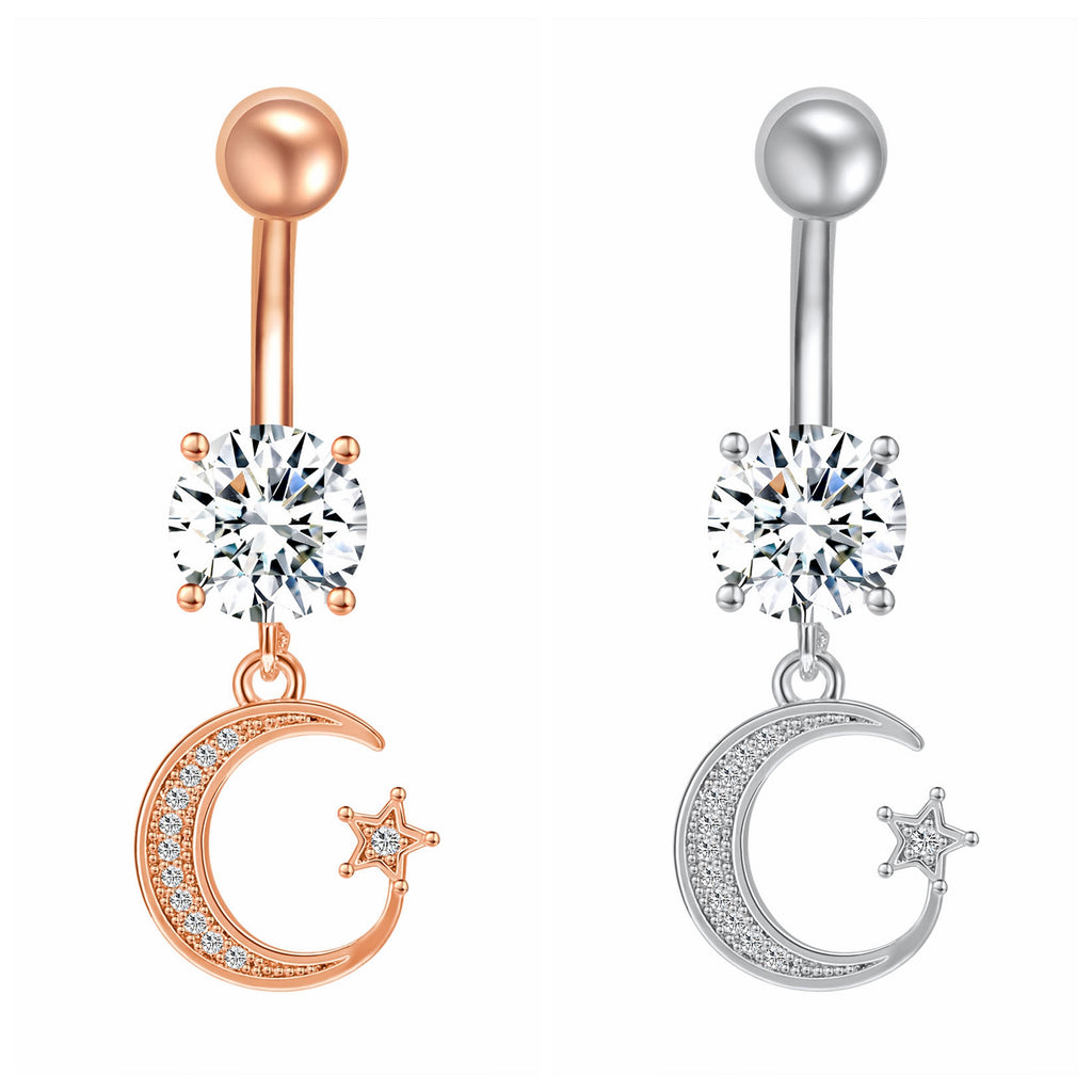 14g-Drop-Dangle-Moon-Belly-Button-Rings-Rose-Gold-Crystal-Navel-Piercing-Jewelry