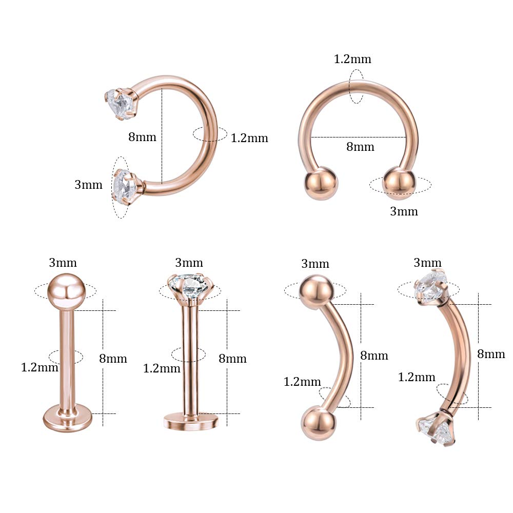 6-12pcs-rose-gold-horseshoe-septum-piercing-cz-eyebrow-piercing-helix-tragus-earrings-jewelry