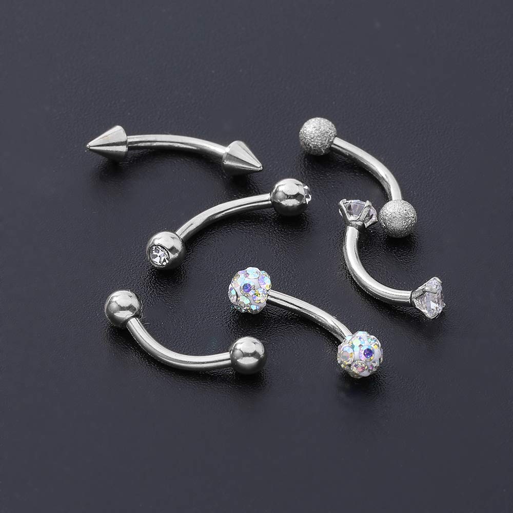 6-12pcs-cz-eyebrow-piercing-spike-ball-helix-tragus-earrings-jewelry