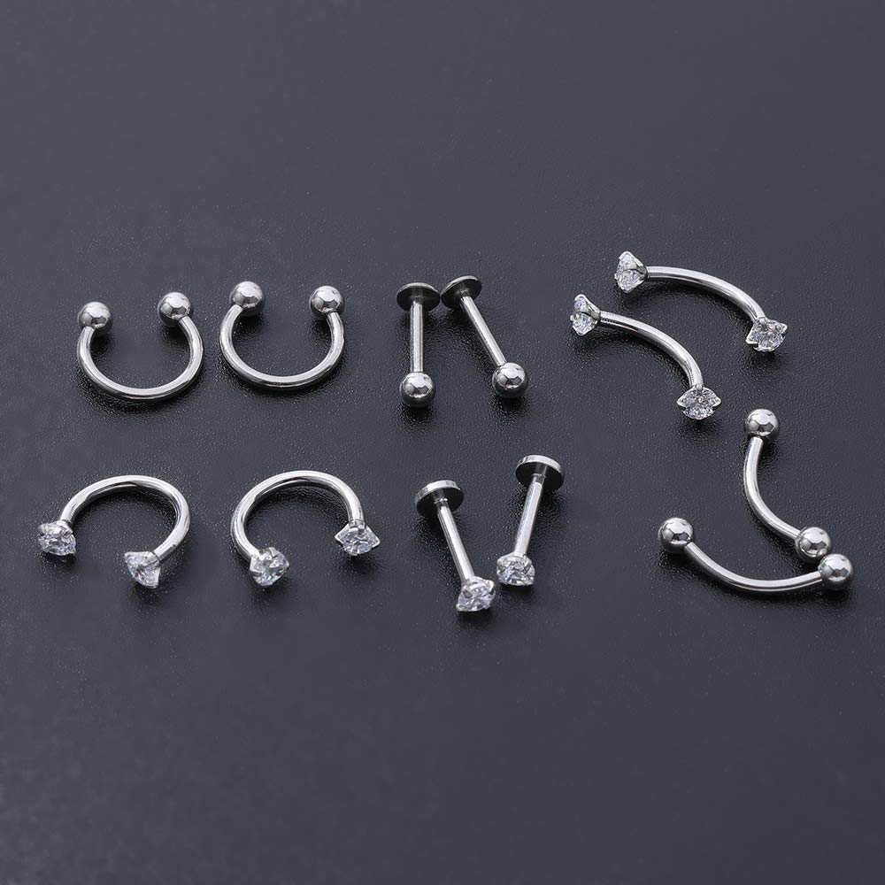 6-12pcs-silver-horseshoe-septum-piercing-cz-eyebrow-piercing-helix-tragus-earrings-jewelry