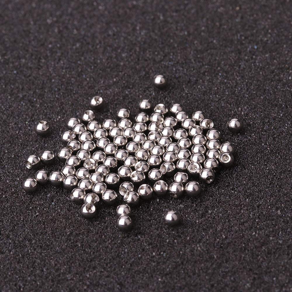 80-90pcs Body Jewelry Piercing Barbell Parts 16G Replacement Balls